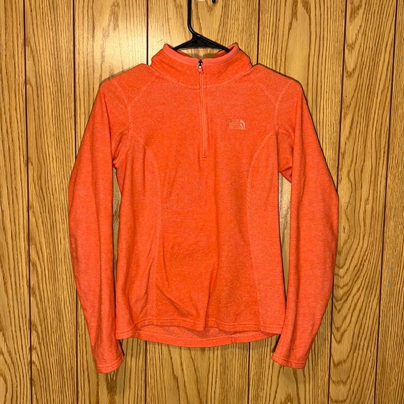 The North Face Tops - 🔥Coral North Face Quarter Zip / Womens Size Extra Small